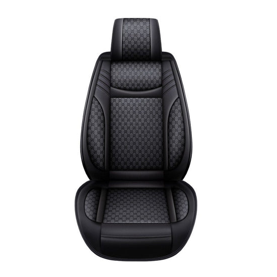 Linen Car Seat Covers - Universal 5-Seater Set for All Seasons