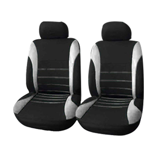 Car Seat Cover 4-Piece Set - Universal Cotton Front Seat Covers with Headrest
