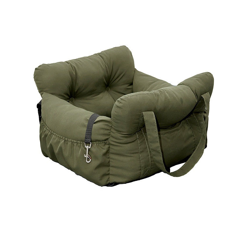 Dog Car Seat - Pet Booster Safety Seat for Small Dogs & Cats with Storage