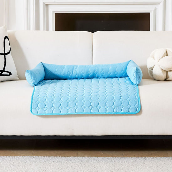 Cooling Pet Pad - Round Dog & Cat Sofa Cushion for Summer Heat Relief