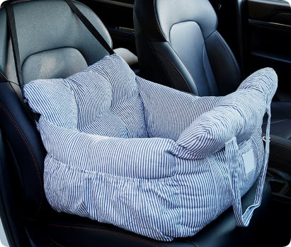 Dog Car Seat - Pet Booster Safety Seat for Small Dogs & Cats with Storage