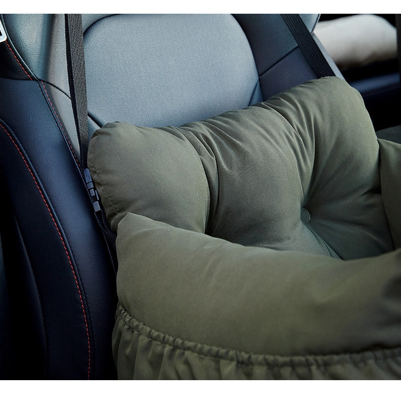 Dog Car Seat - Pet Booster Safety Seat for Small Dogs & Cats with Storage
