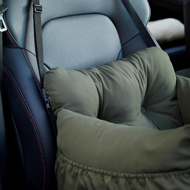 Dog Car Seat - Pet Booster Safety Seat for Small Dogs & Cats with Storage