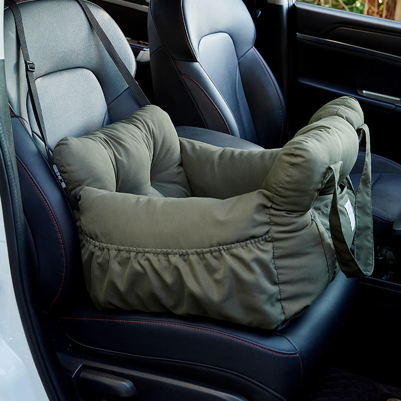 Dog Car Seat - Pet Booster Safety Seat for Small Dogs & Cats with Storage