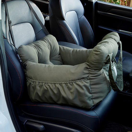 Dog Car Seat - Pet Booster Safety Seat for Small Dogs & Cats with Storage