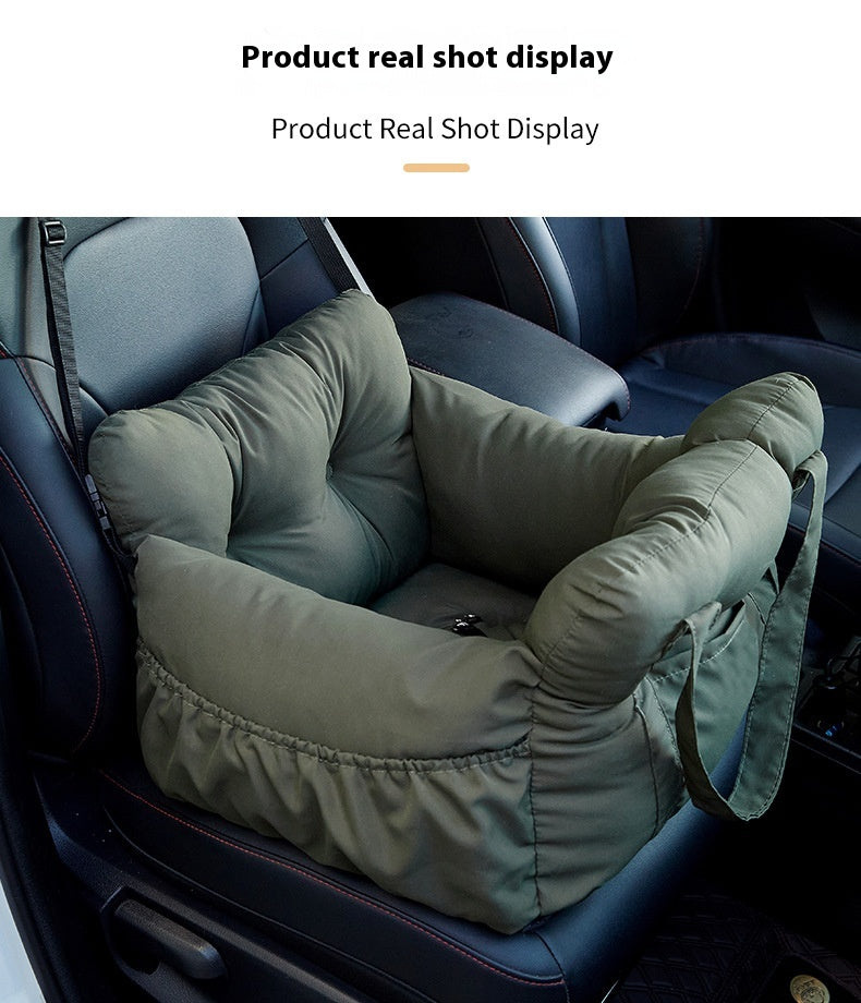 Dog Car Seat - Pet Booster Safety Seat for Small Dogs & Cats with Storage